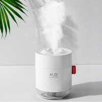 Biały nawilżacz ze wzorem ośnieżonych gór 500ML ultradźwiękowy USB Aroma dyfuzor powietrza kojący światło aromaterapia Humidificador Home Difusor 1